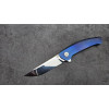 СИНІЙ ПТАХ авторський складаний ніж ручної роботи Androshchuk Knives, сталь S125V, 65 HRC, купити замовити в Україні